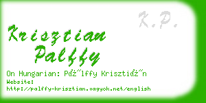 krisztian palffy business card